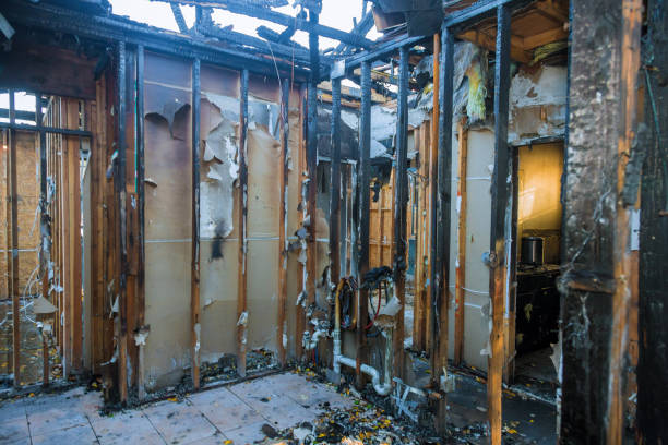 Professional Soot Cleanup technician working in Hamburg, NJ